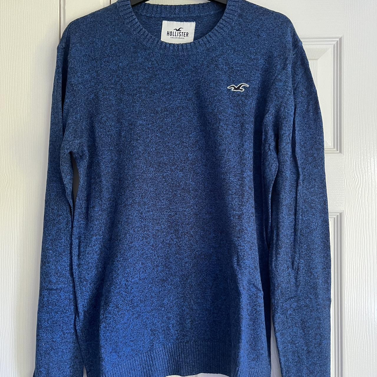 Hollister blue jumper best sale