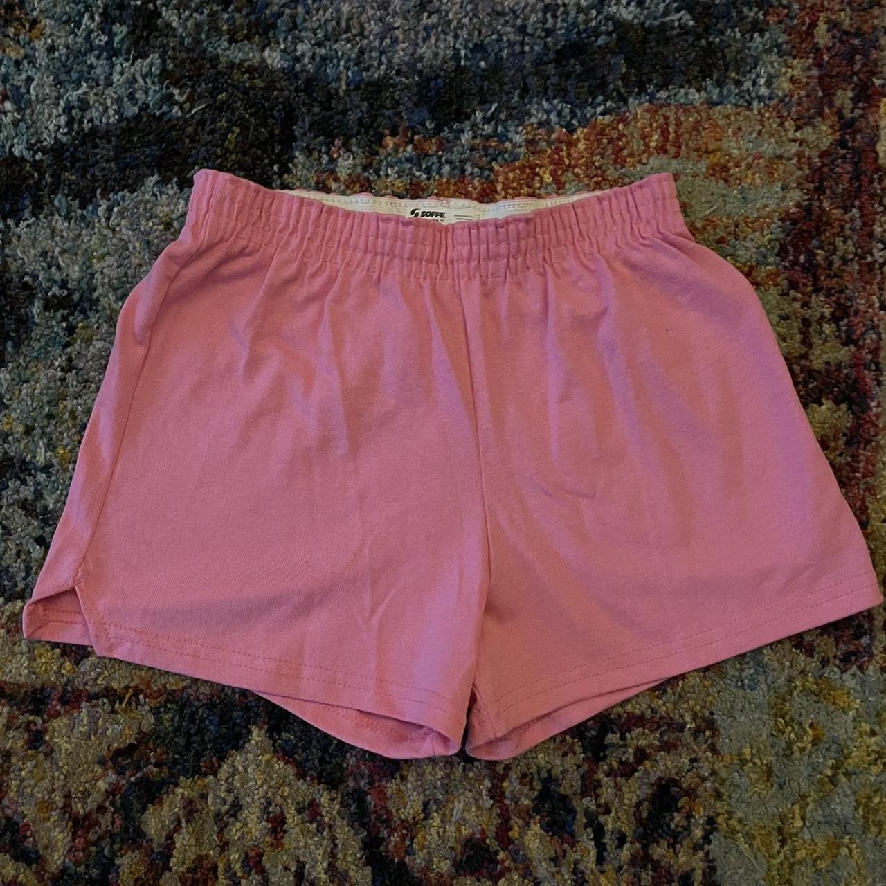 Hot pink soffe shorts. Girls size 16, would fit an... - Depop