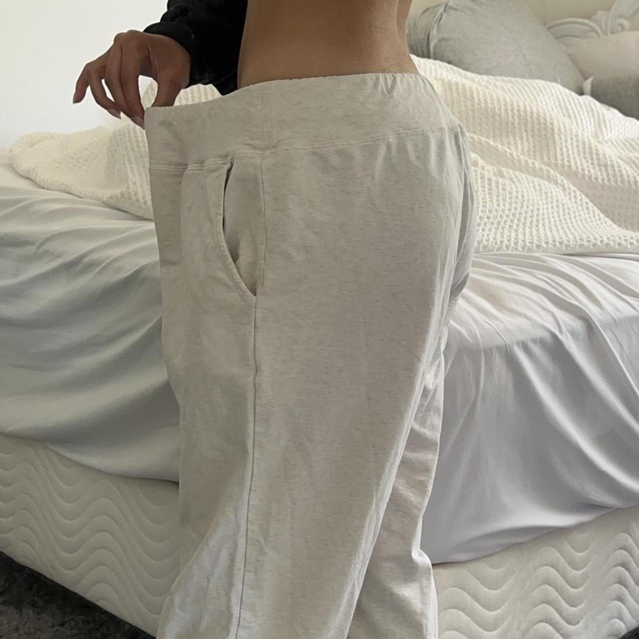 Super cute open leg sweatpants, fits like an xl - Depop