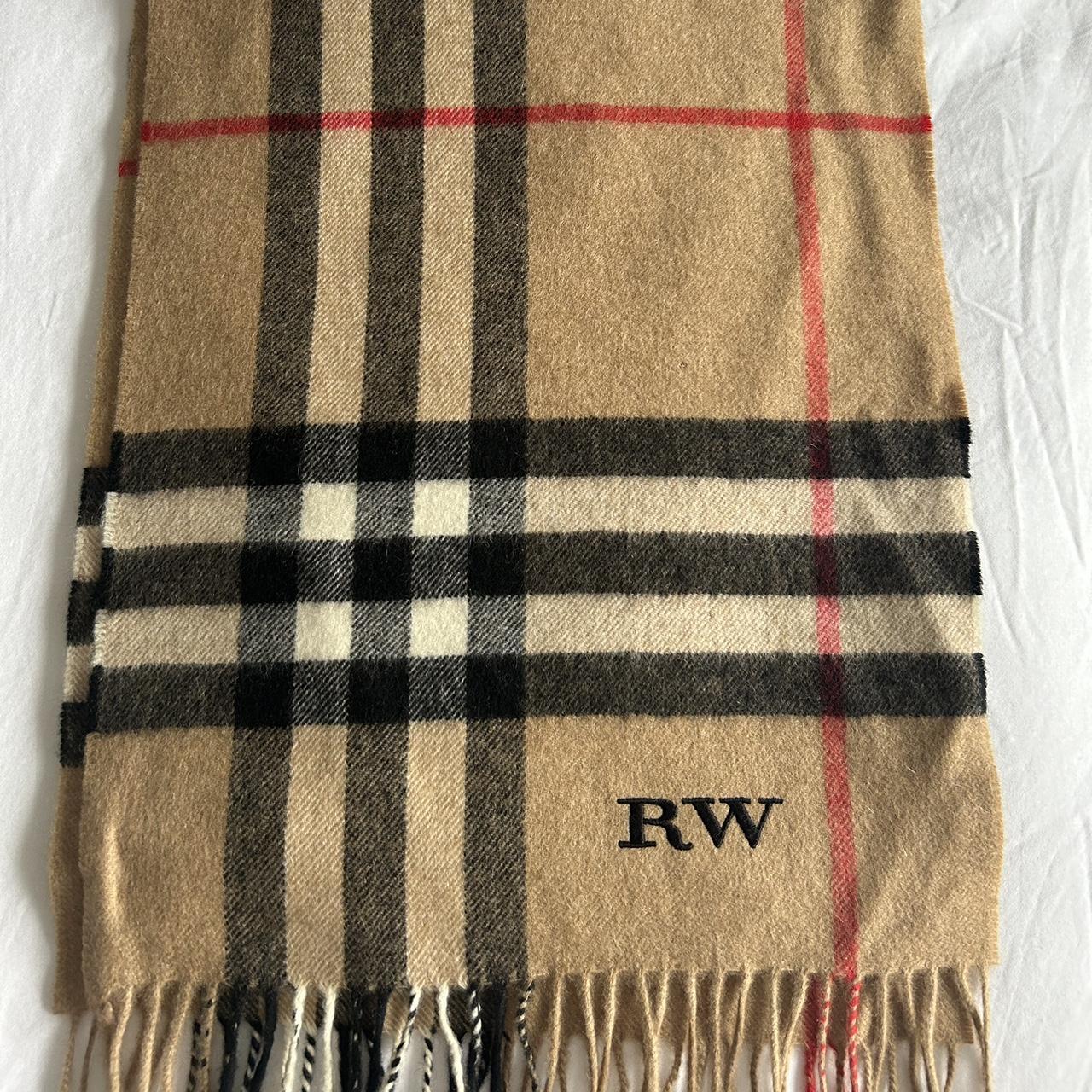 Burberry house check 100 cashmere scarf with RW