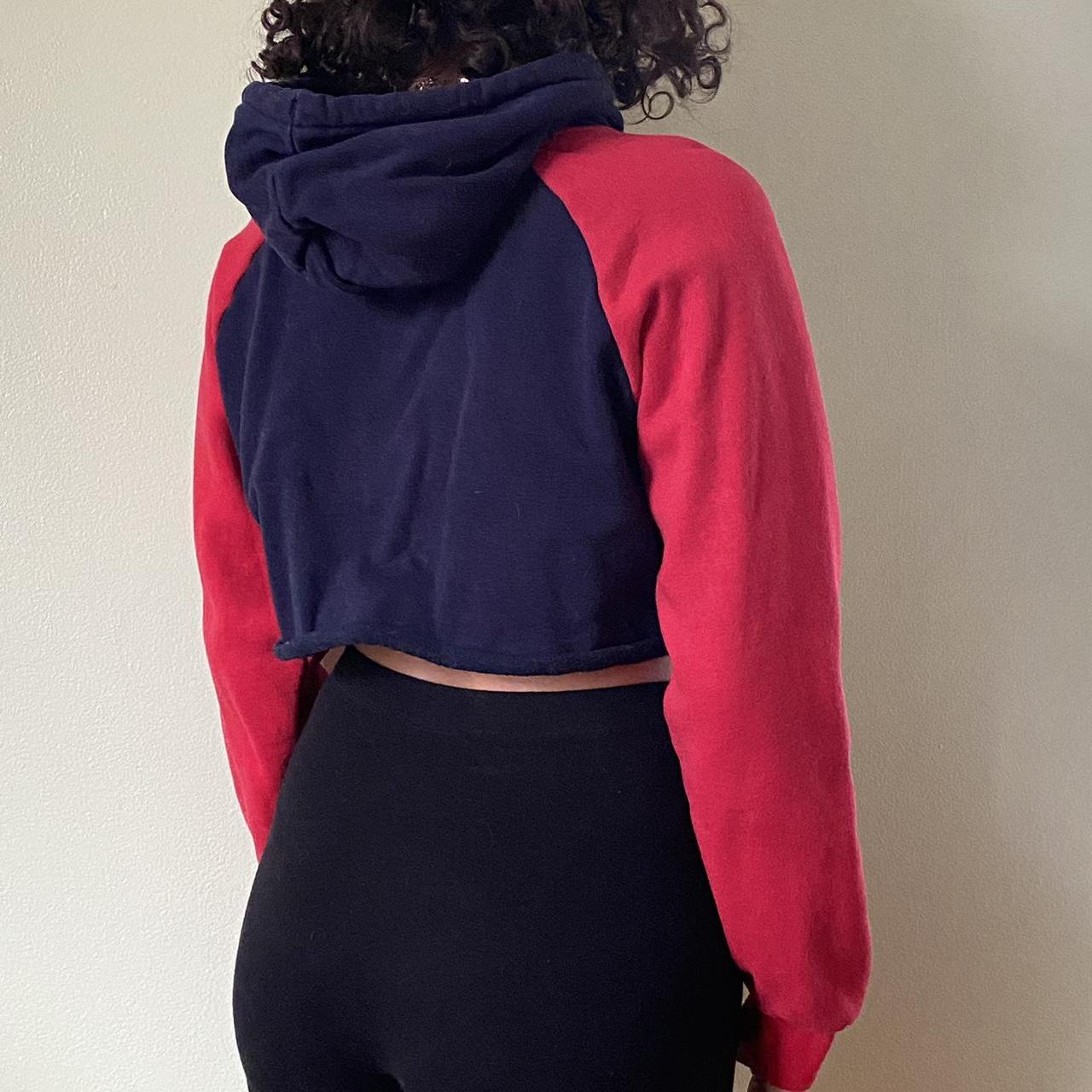 Fila luciana navy & red crop hoodie new arrivals