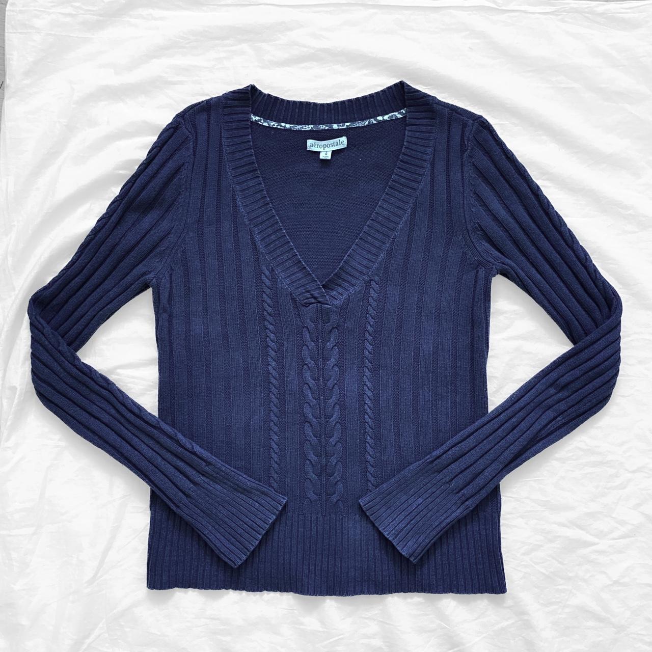 Aeropostale navy blue sweater best sale