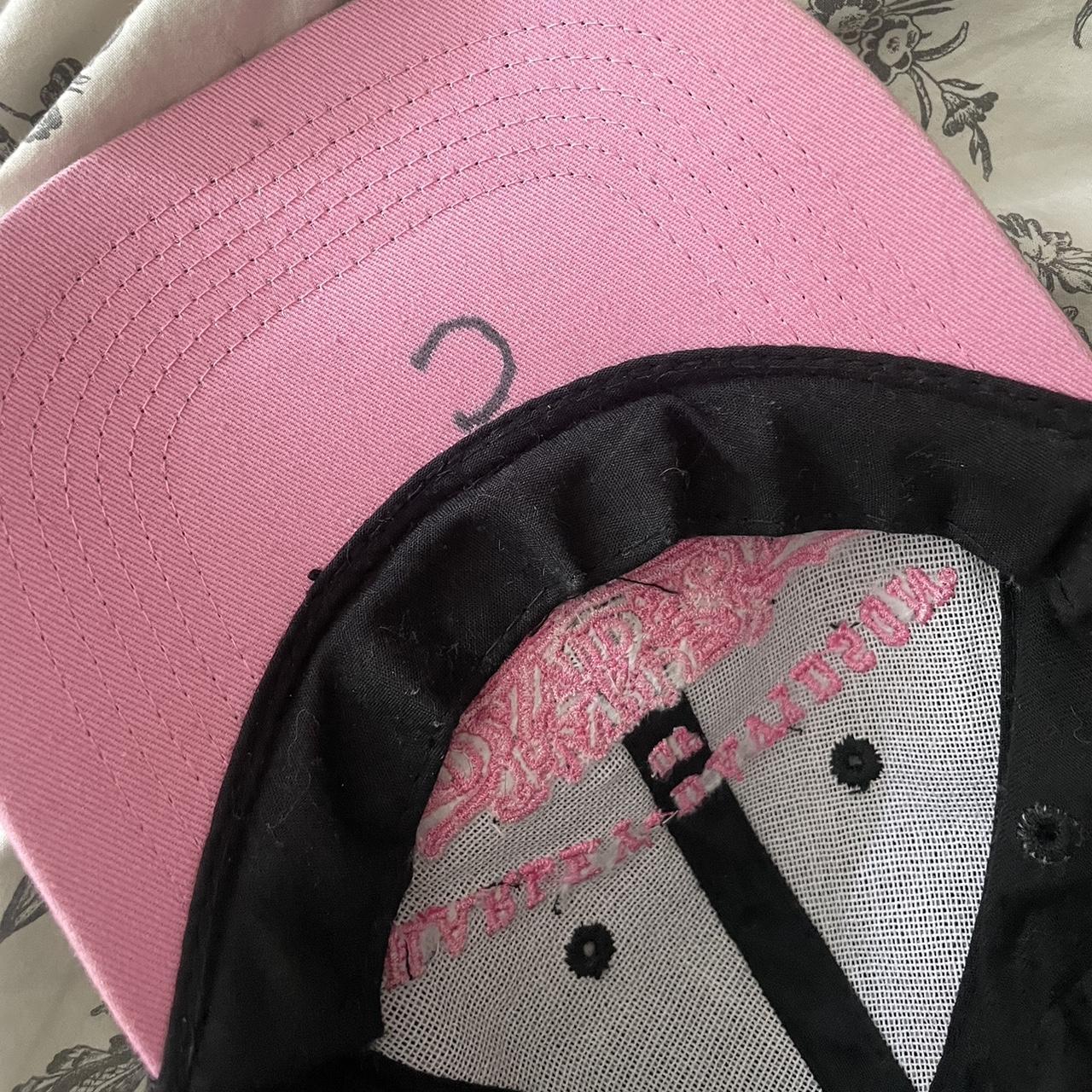 Harley Davidson Women's Pink and Black Hat | Depop