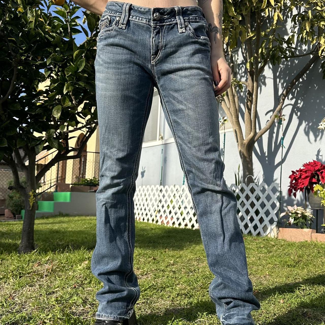 Y2K Rock Revival low rise flares. These are the | Depop