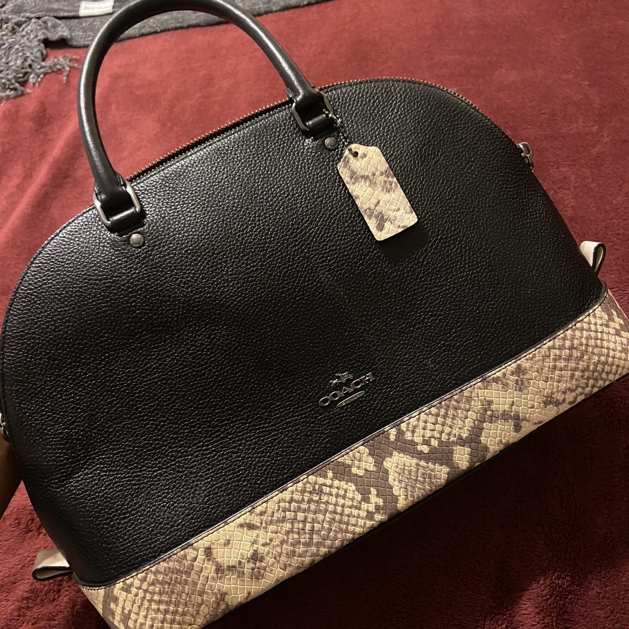 Coach Mini Sierra Vegan Leather Handbag with Snake. Depop