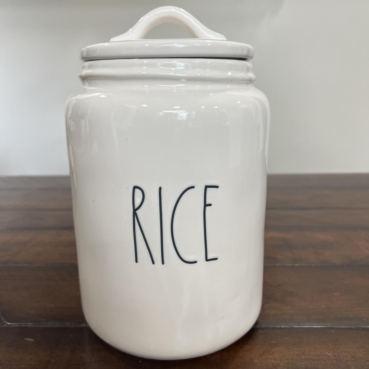 RAE DUNN RICE CANISTER XL Depop