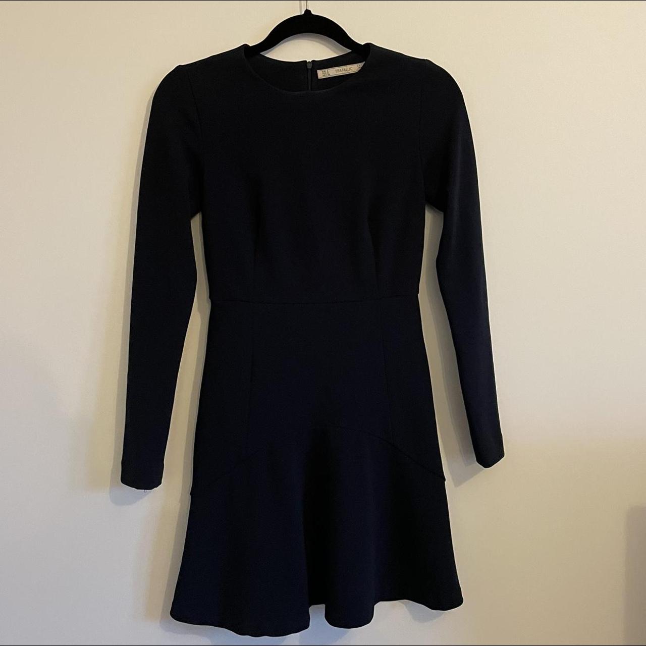 Zara Women's Navy Dress | Depop