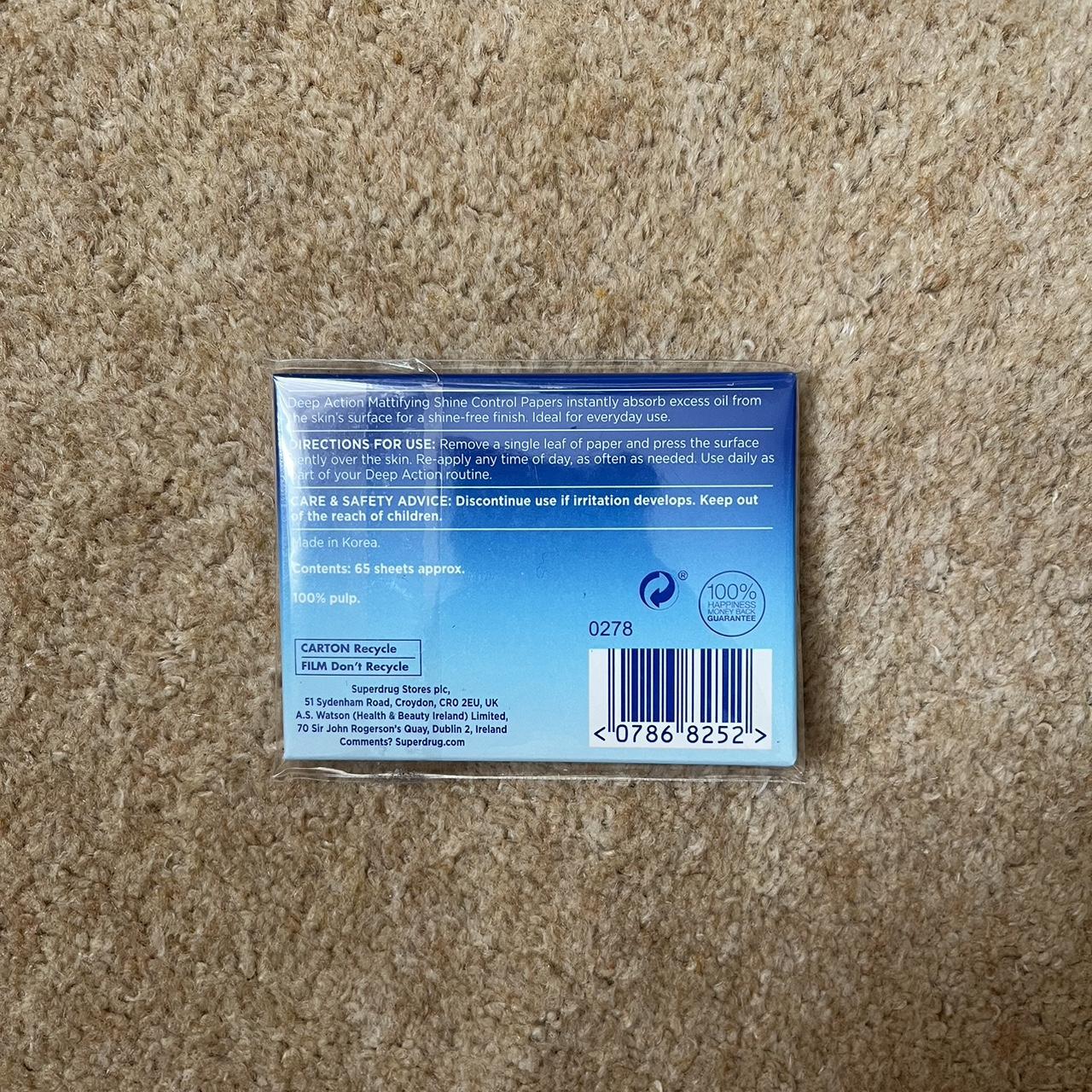 superdrug mattifying oil blotting sheets deep... Depop