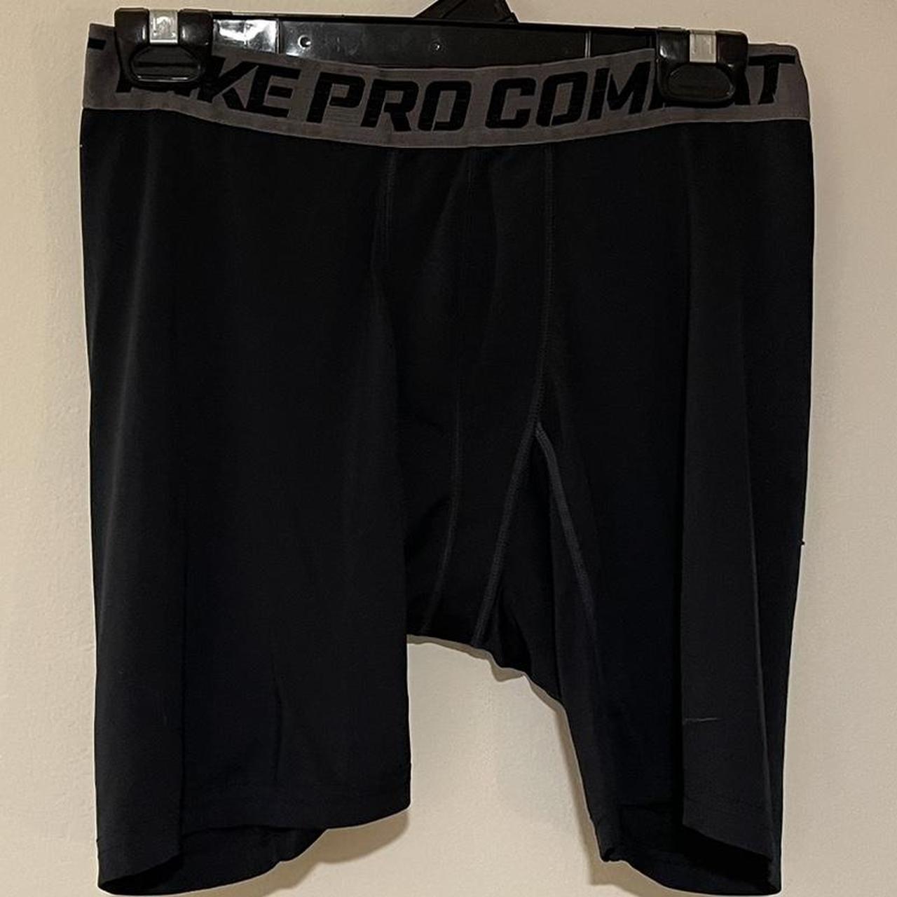 Nike Pro Combat Compression Shorts Dark Blue Xl Depop