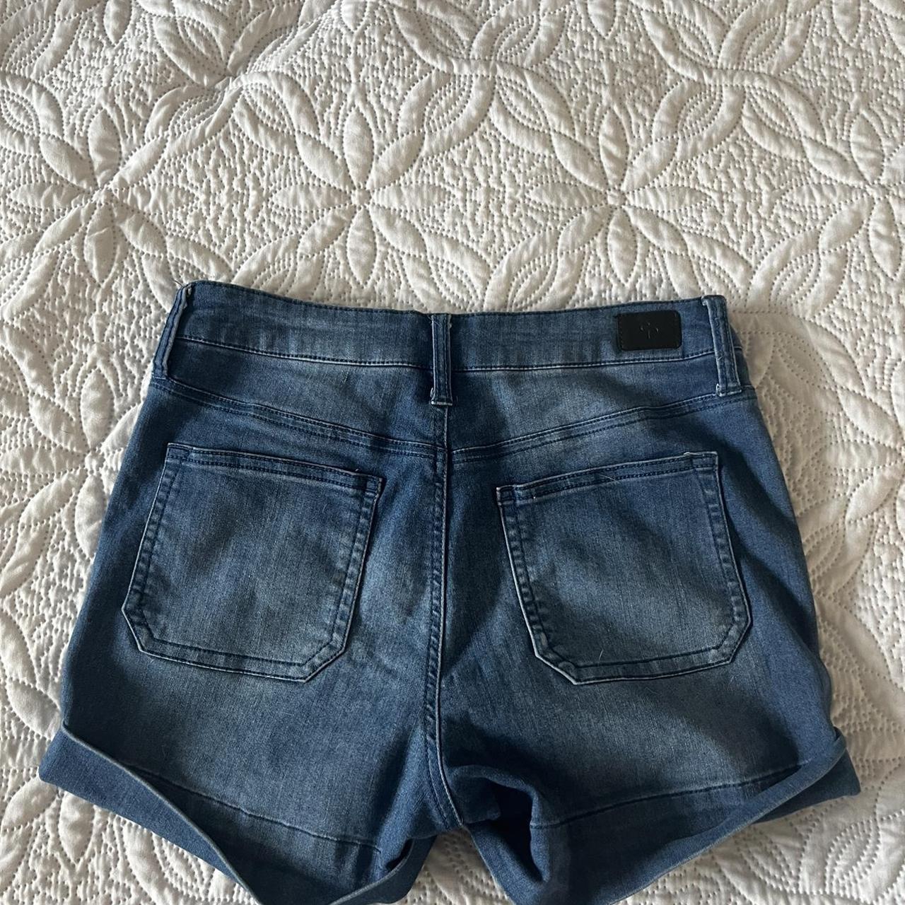 Denim Shorts Made out of soft stretchy material,... Depop