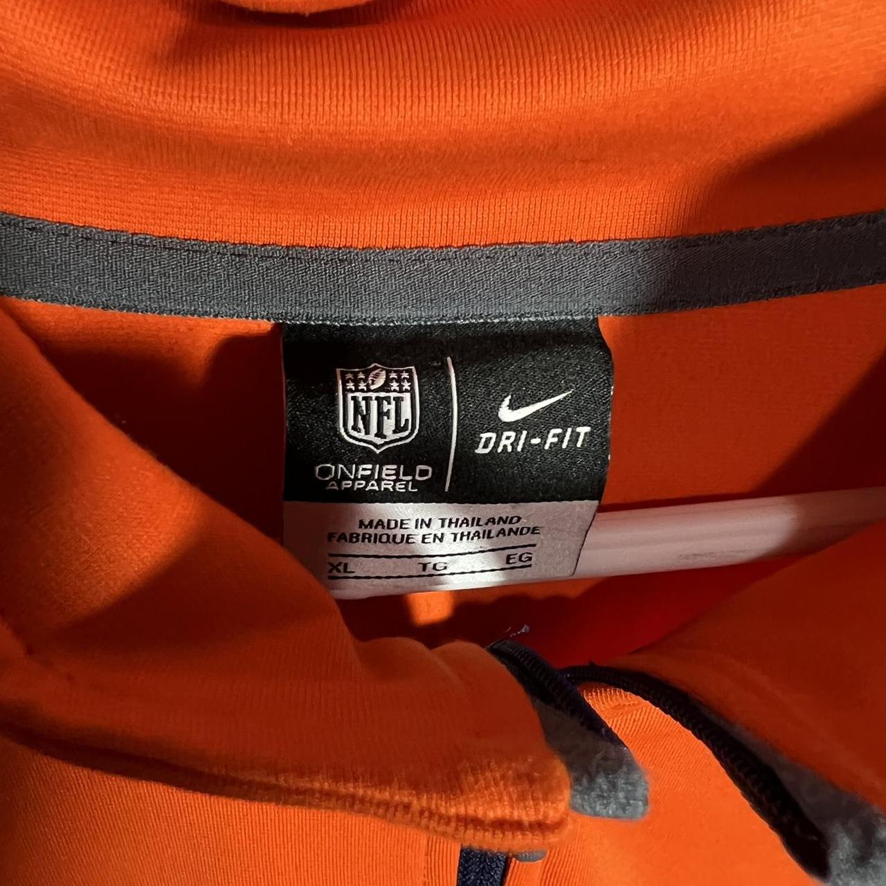 Nike NFL Denver Broncos Orange Full Zip Track Jacket - Depop