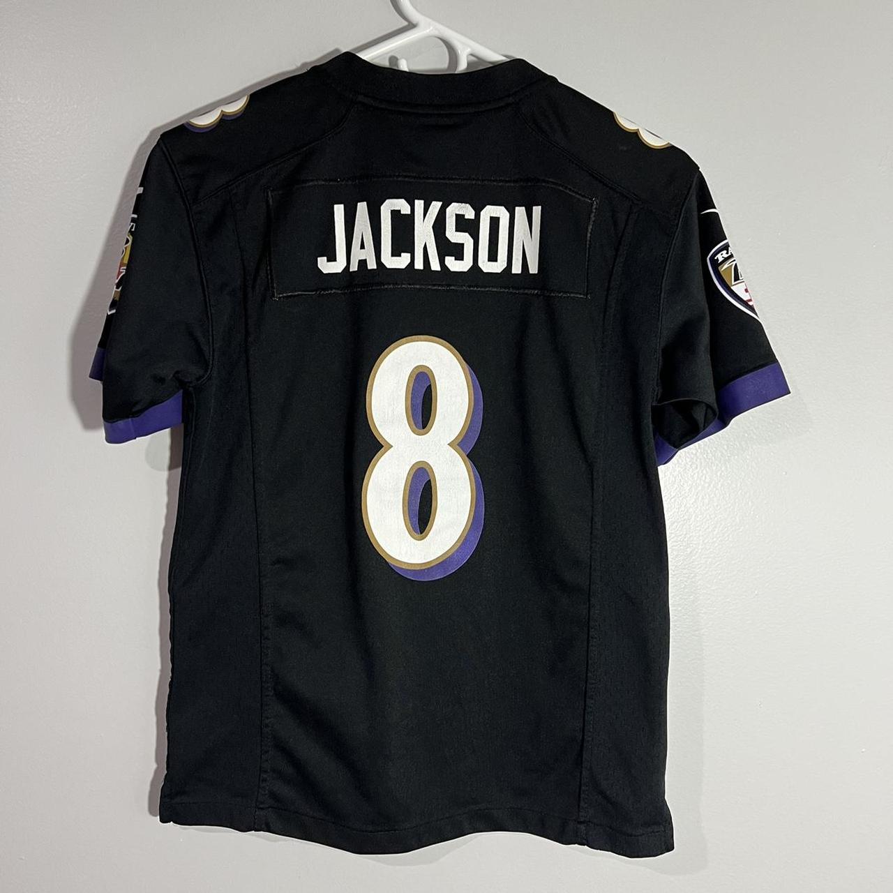 Nike Lamar Jackson White Baltimore Ravens Player Name & Number T-Shirt