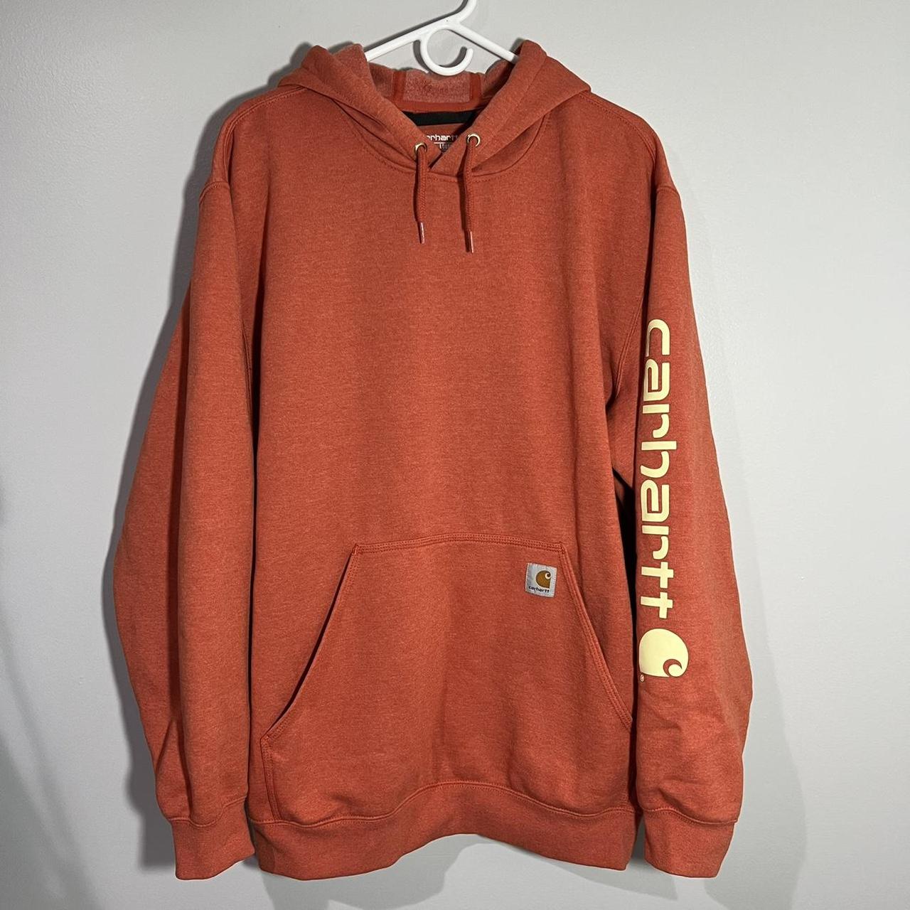 Mens orange sale carhartt hoodie