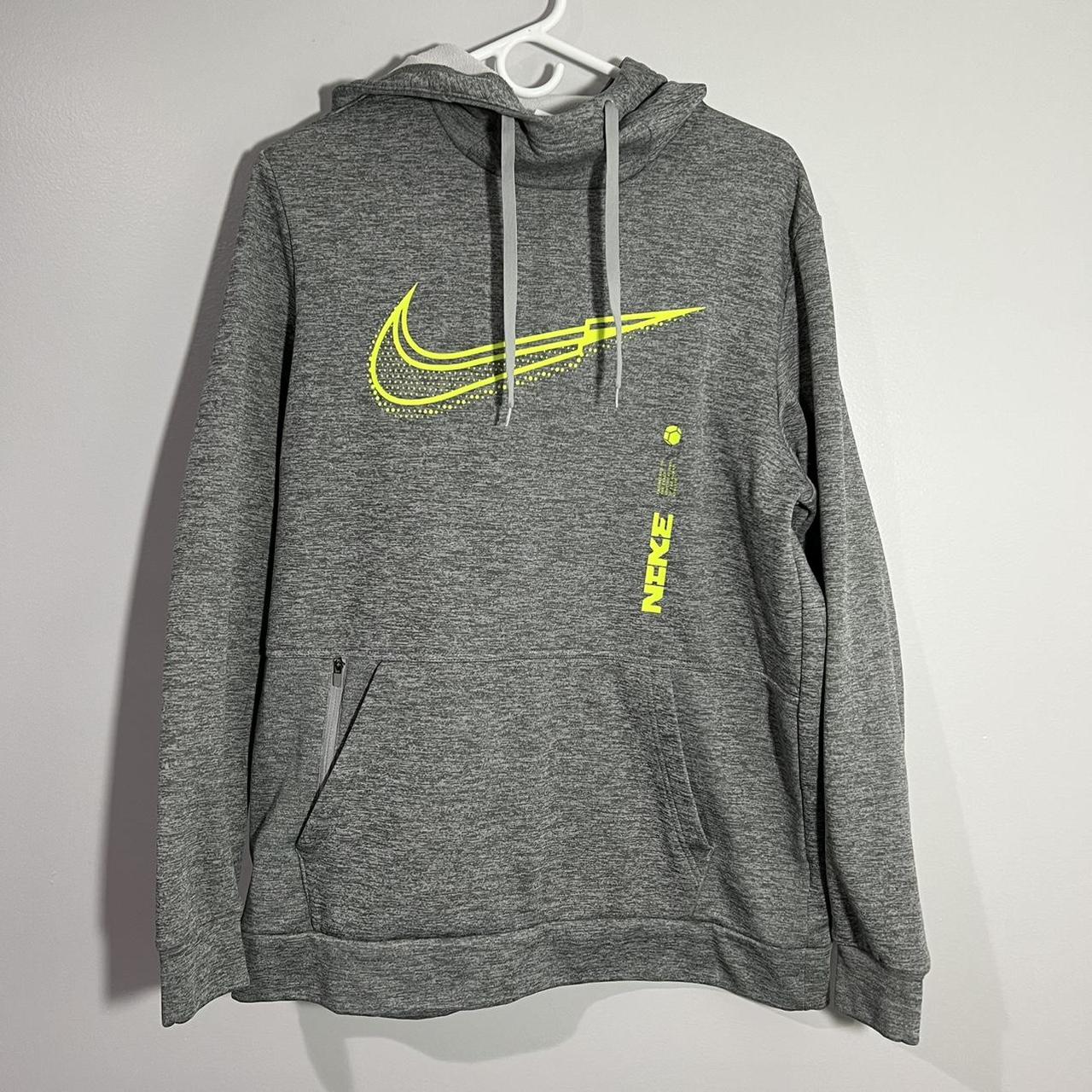 Mens neon green nike hoodie hotsell