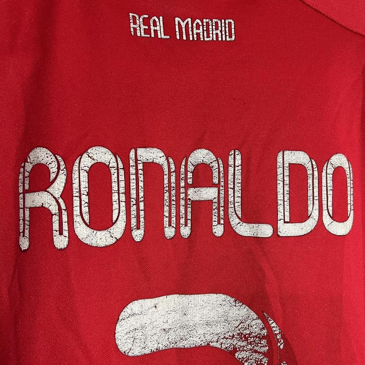 Prima Real Madrid Cristiano Ronaldo Bwin Red Soccer... - Depop