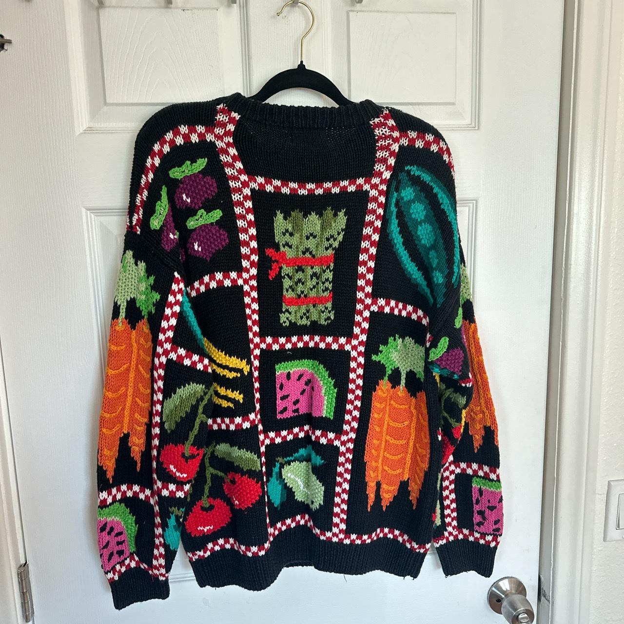 vintage faith mountain hand knit sweater, a real...