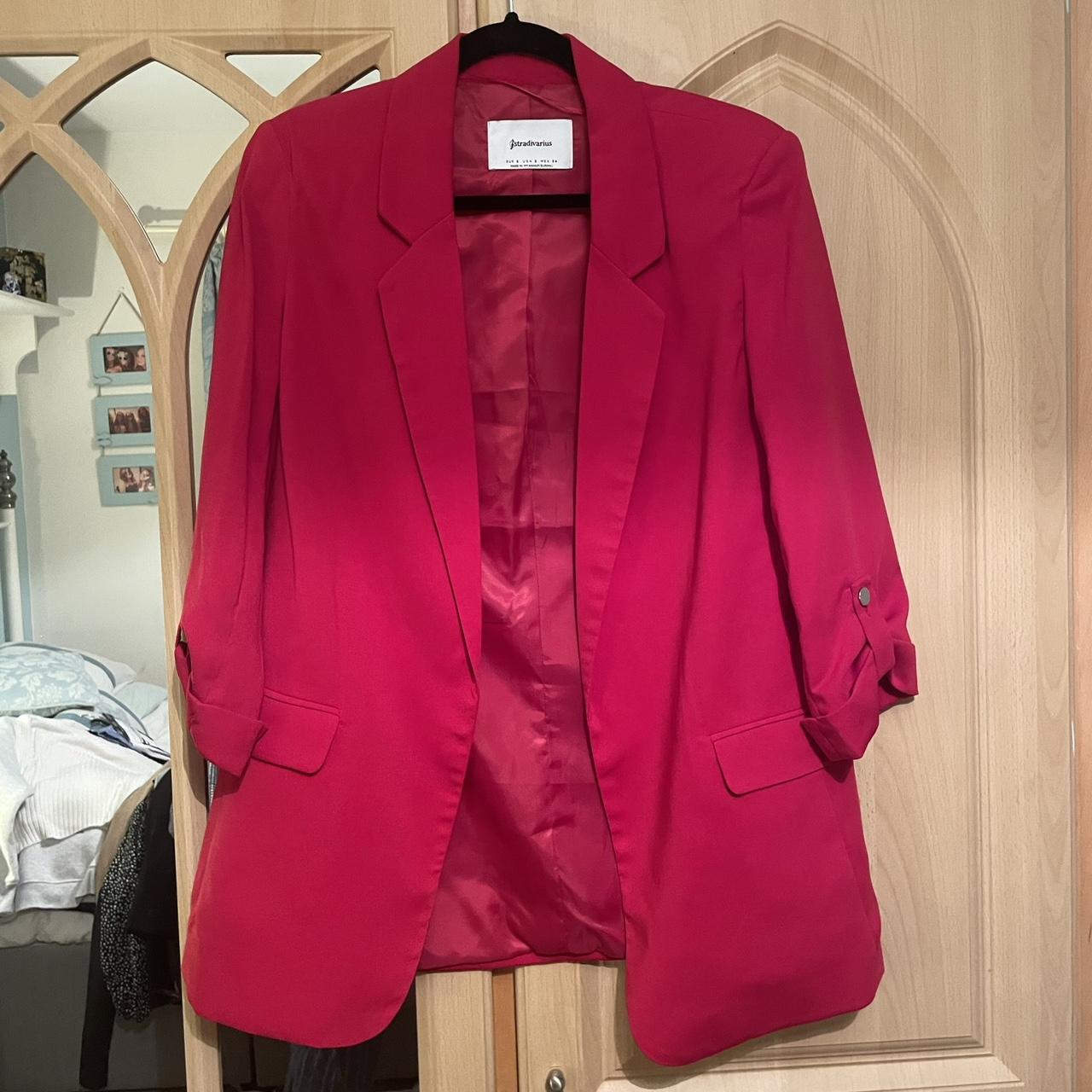 Stradivarius on sale red blazer