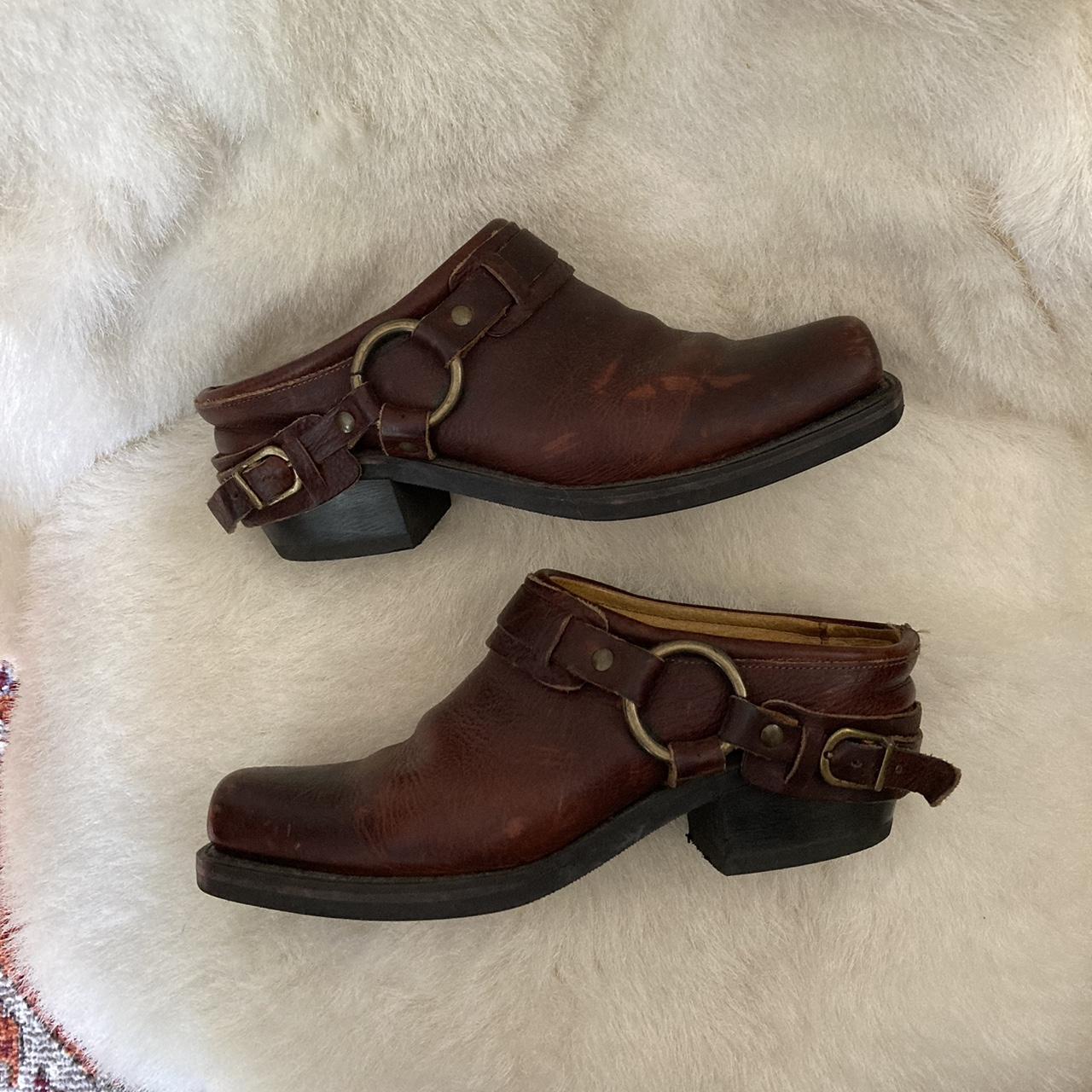frye clogs and mules