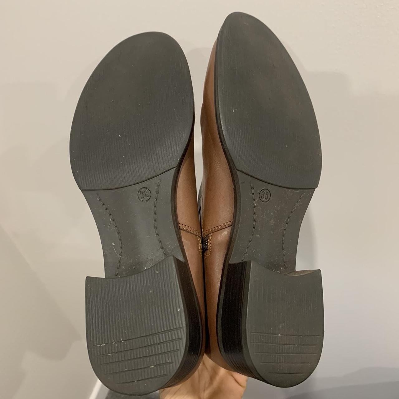 Pavers brown leather knee high boots. Depop