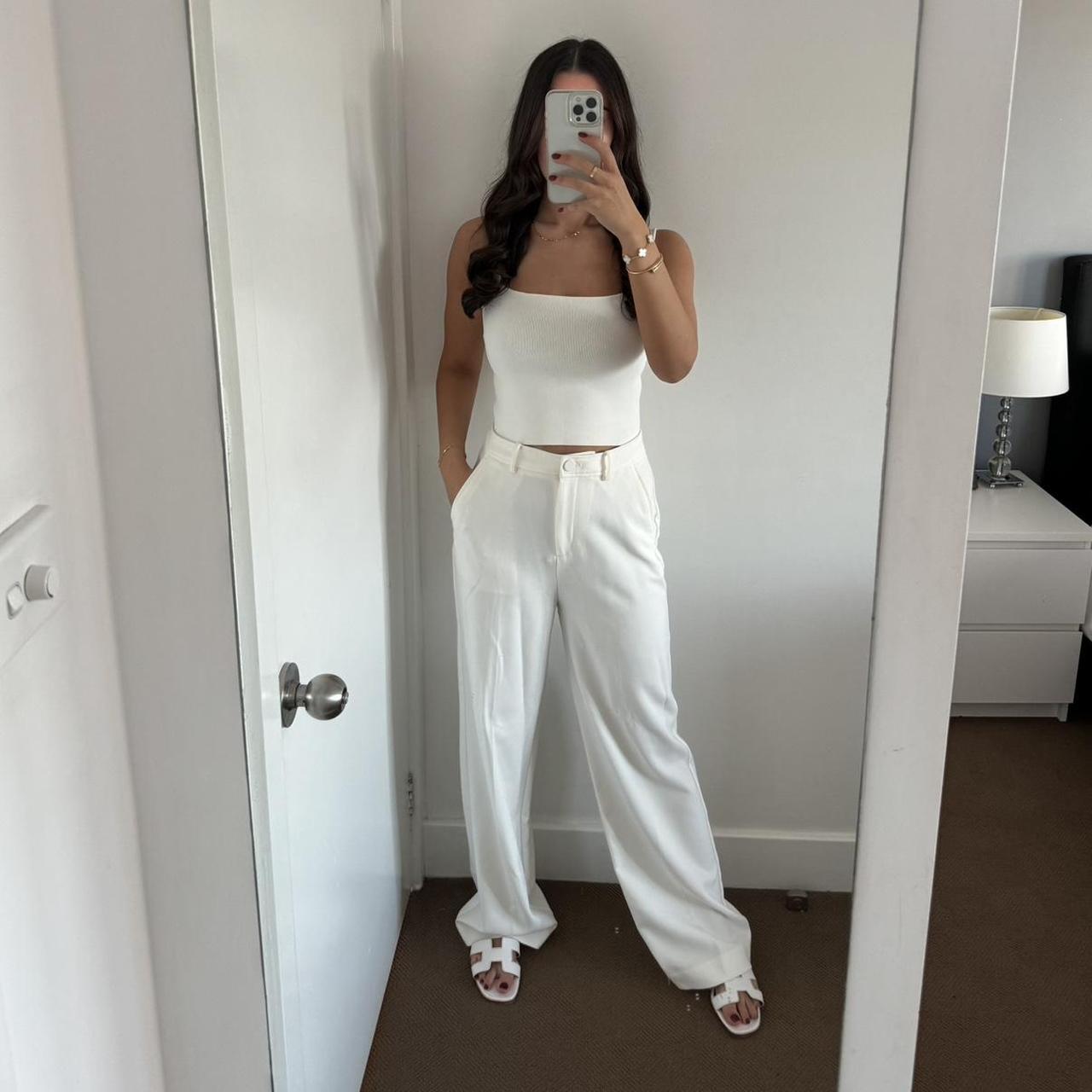 Witchery White Pants Slightly off white Depop