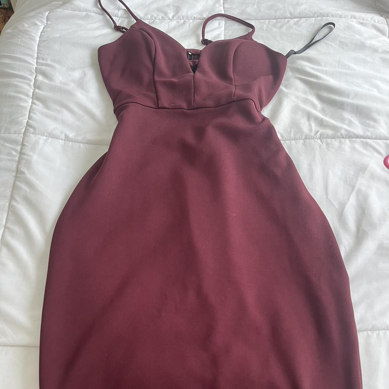 Nordstrom burgundy hot sale dress