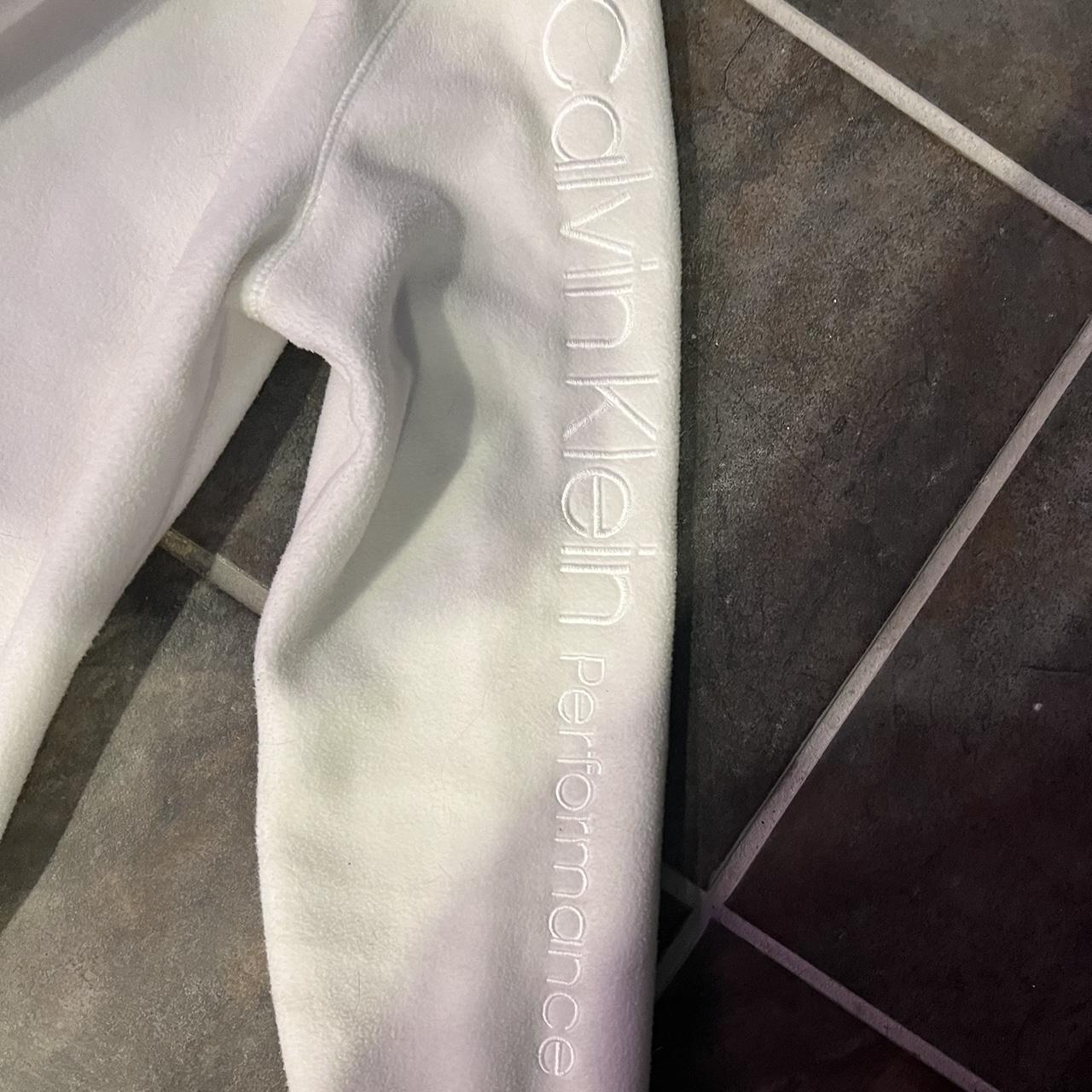 Calvin Klein Women's White Coat | Depop