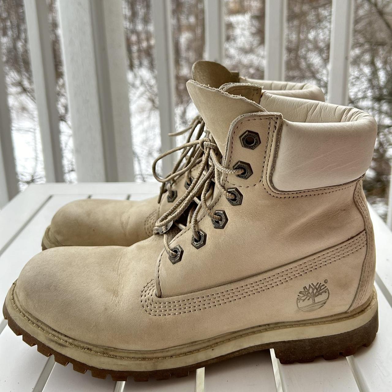 Womens cream top timberland boots