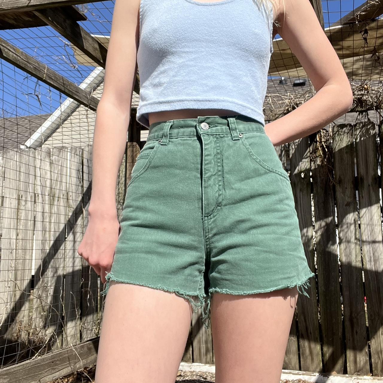 Esprit Women's Green Shorts Depop