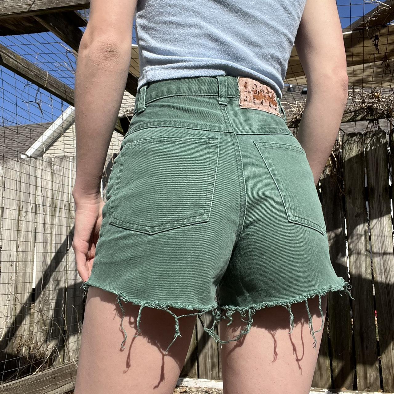 Esprit Women's Green Shorts Depop