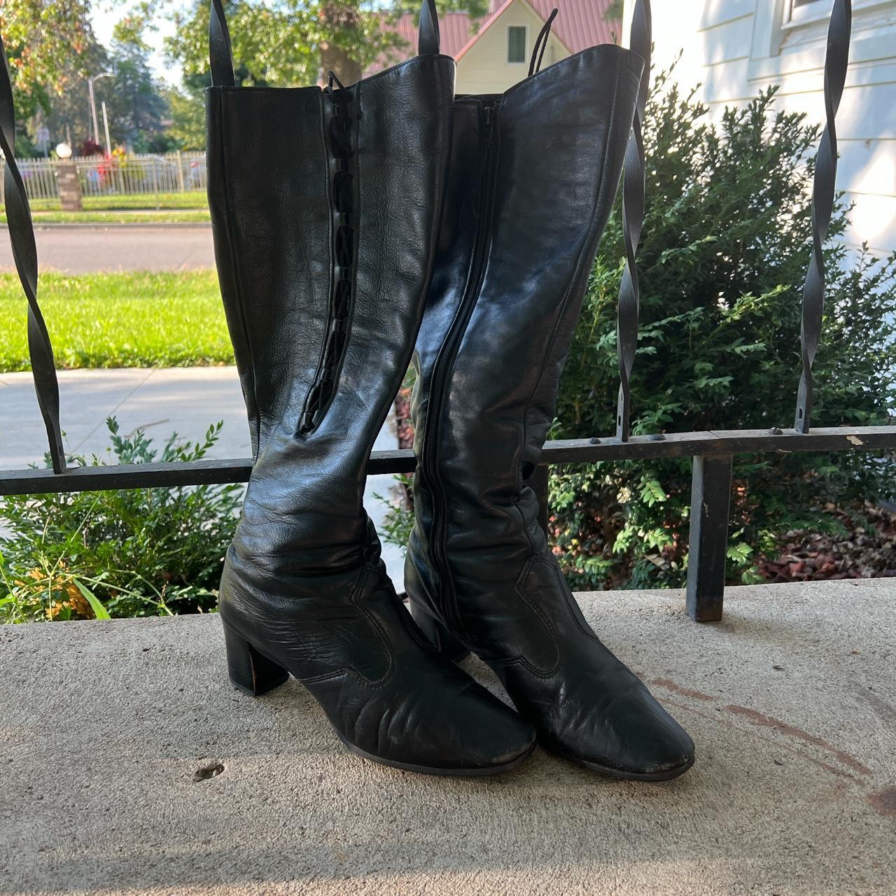 Women's 70's Leather Tall Boots