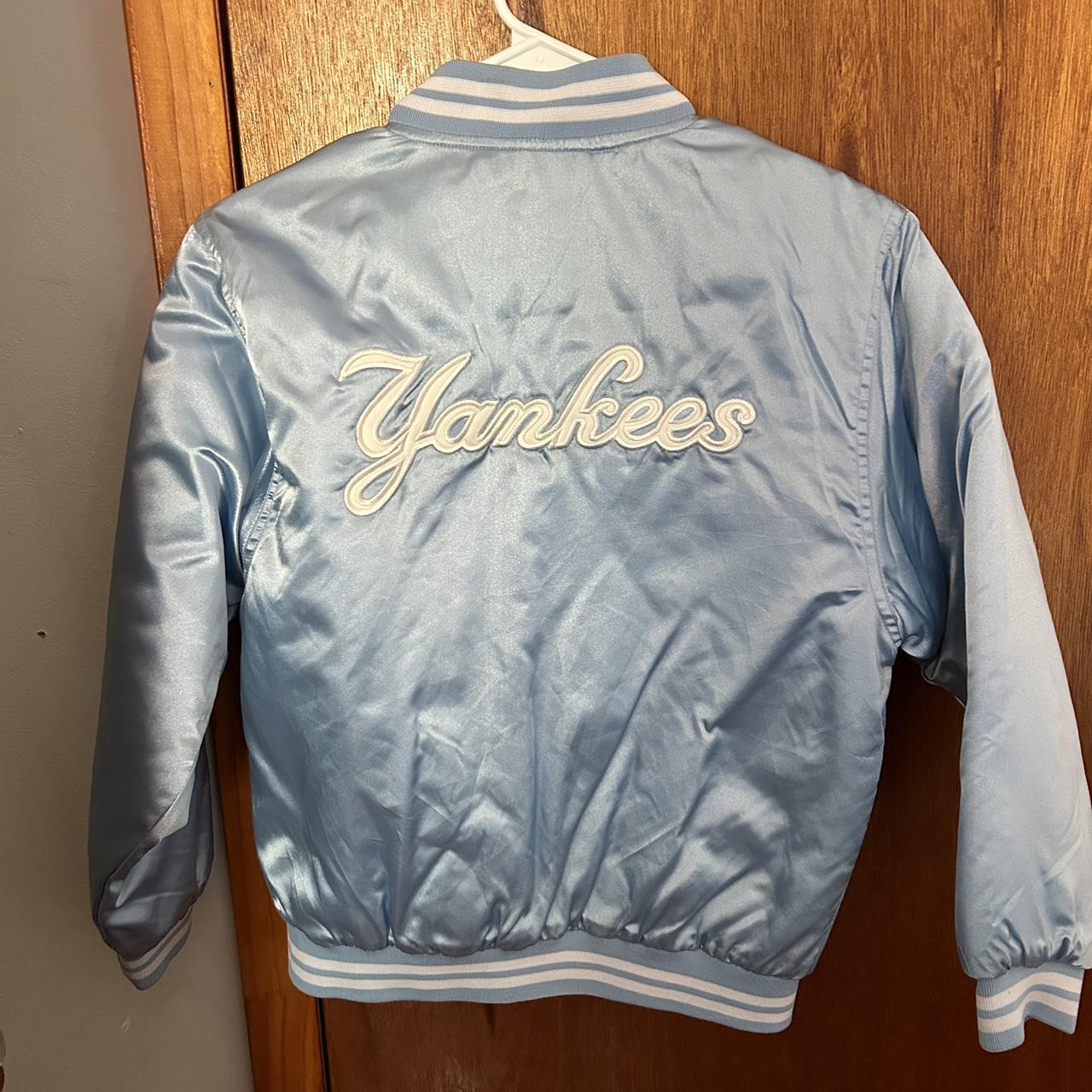 New York Yankees jacket Medium crop fit Made in - Depop