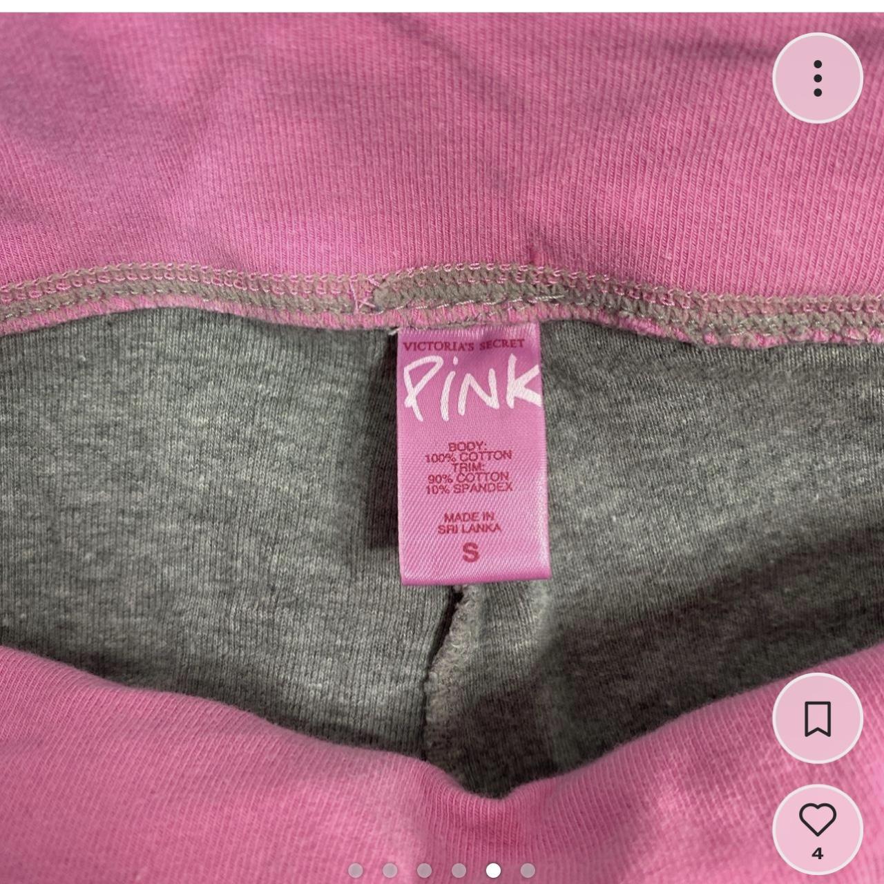 VINTAGE EARLY 2000 VS PINK BLING FOLD OVER YOGA PANT - Depop