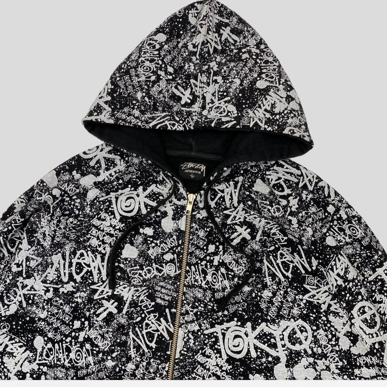 00’s old stussy prisoner border Sweat L 00's old stussy prisoner border Sweat L