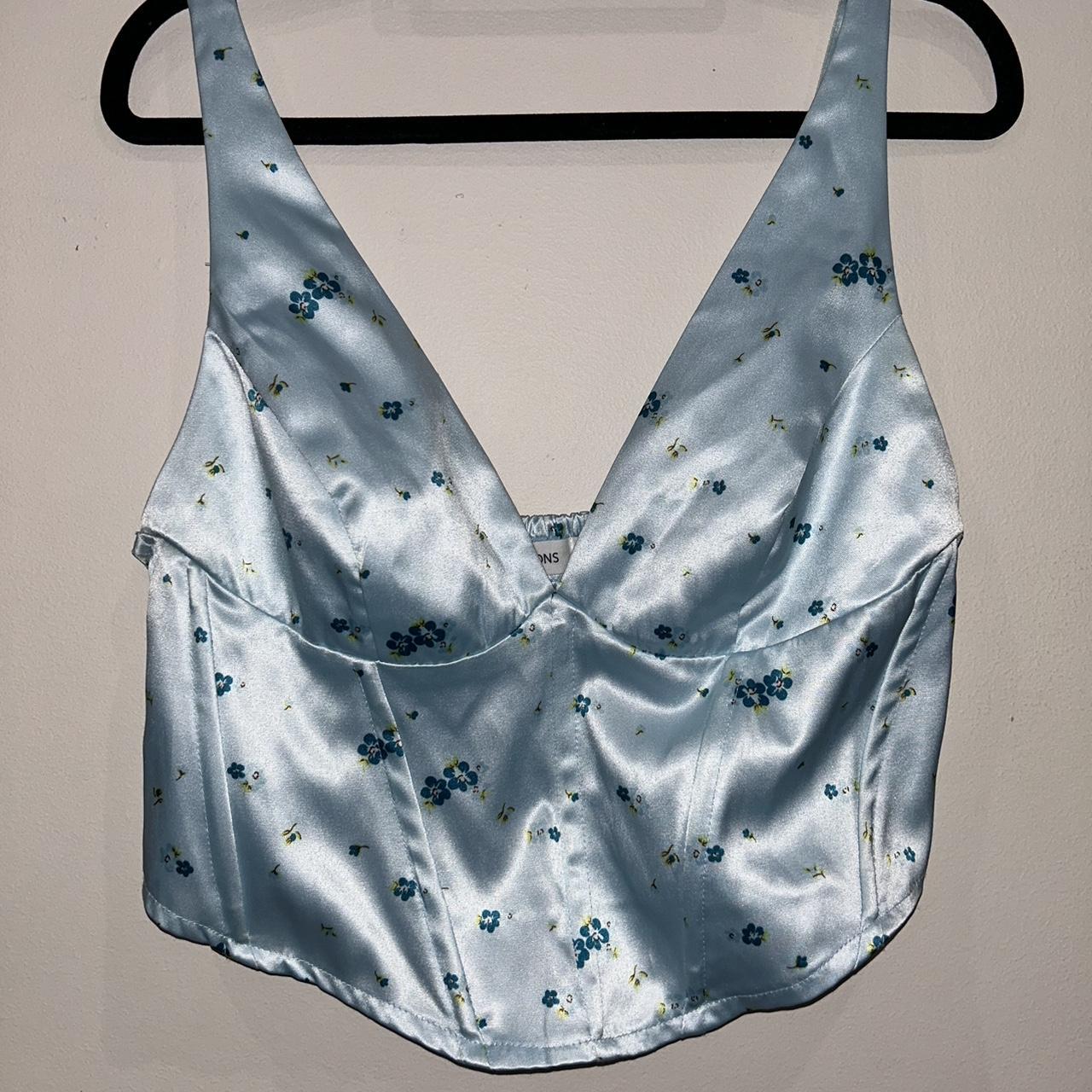 Floral corset top. Glassons size 12. Worn a few... Depop