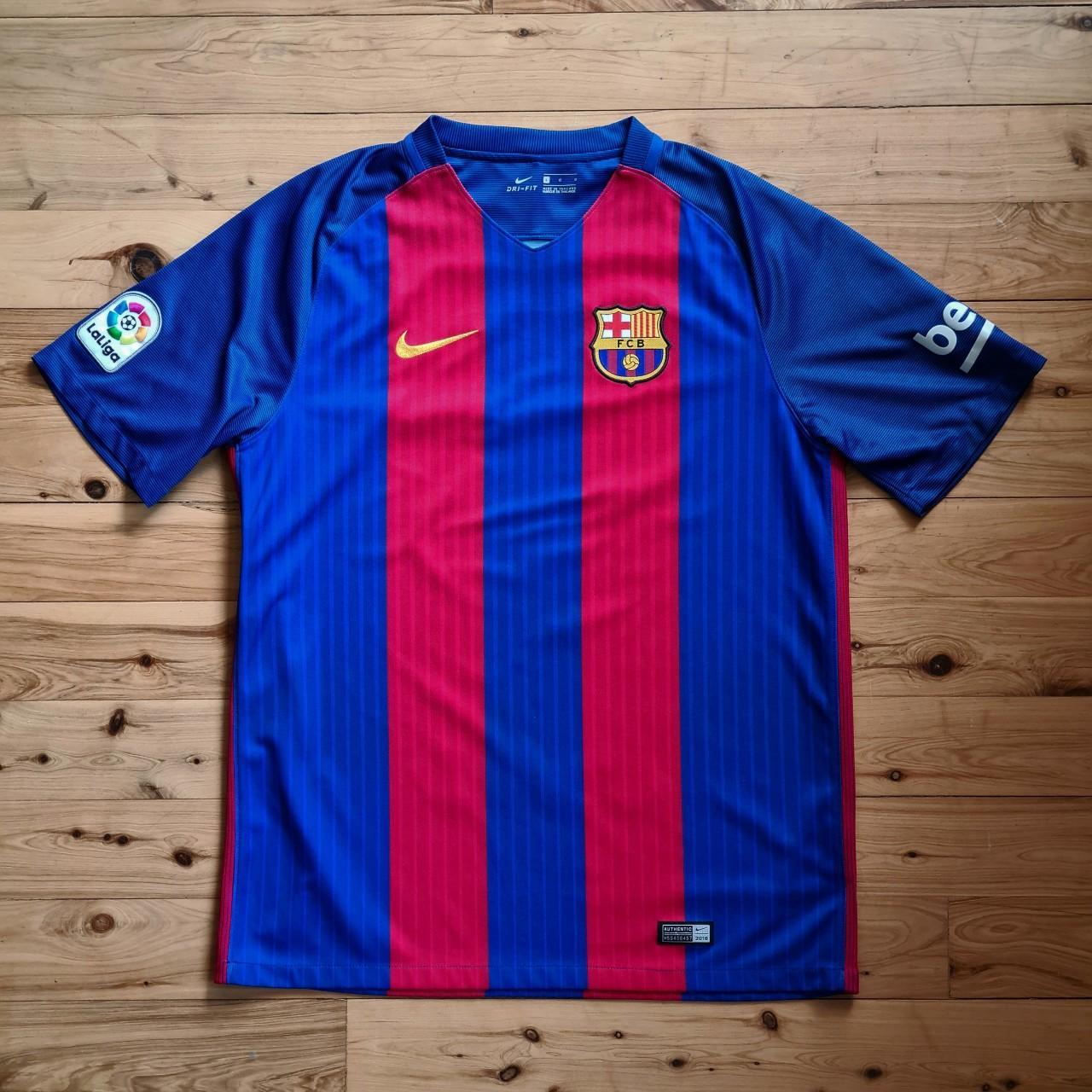 FC Barcelona 2016/17 Home Jersey Jersey is 100%... - Depop