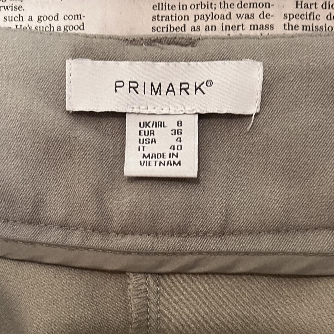 Primark Women's Green and Brown Trousers Depop