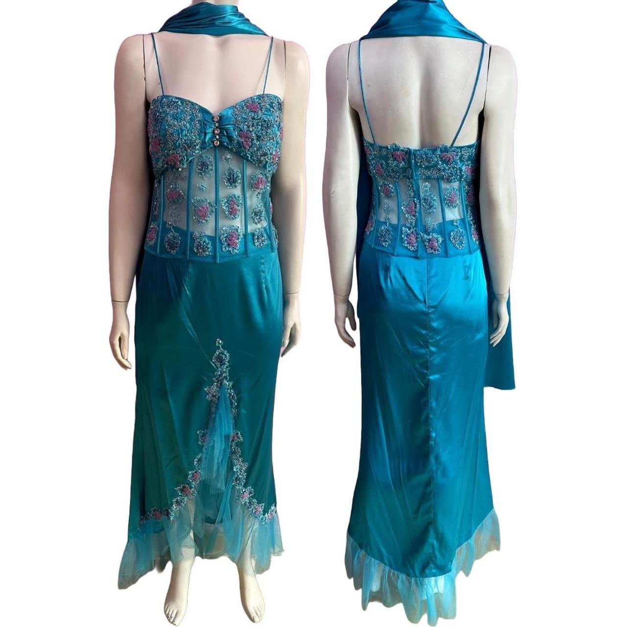 Bust - 28 inches Waist - 27-28 inches Length - 56... - Depop