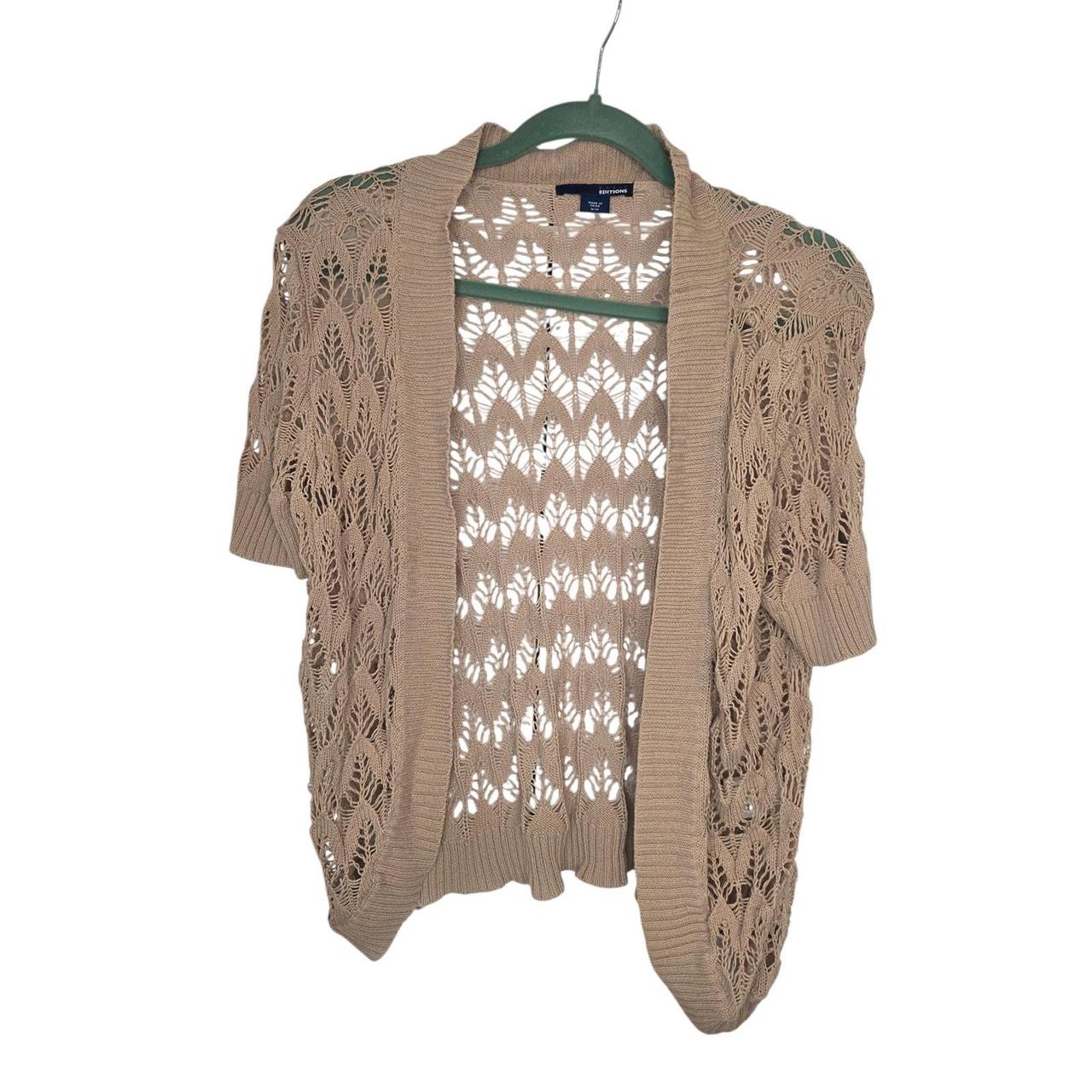 Basic Editions Women's Cardigan - Tan - M – Basic… - image 2