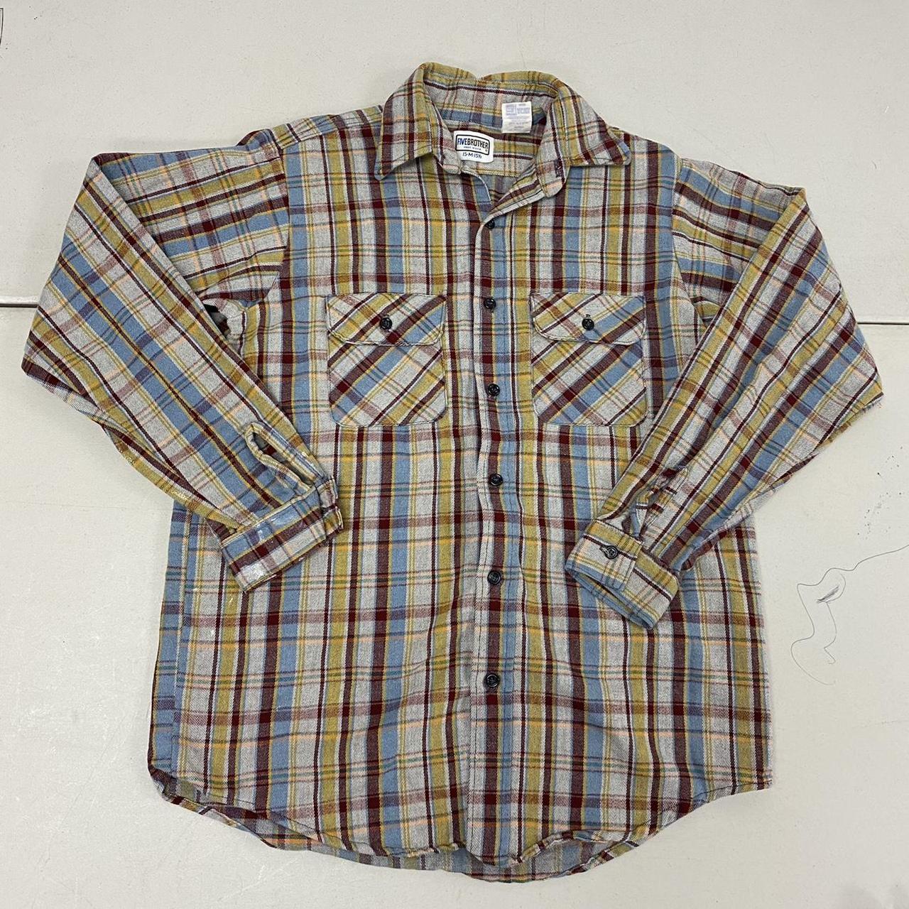 60’s Five Brother Made in USA flannel shirt. Good...