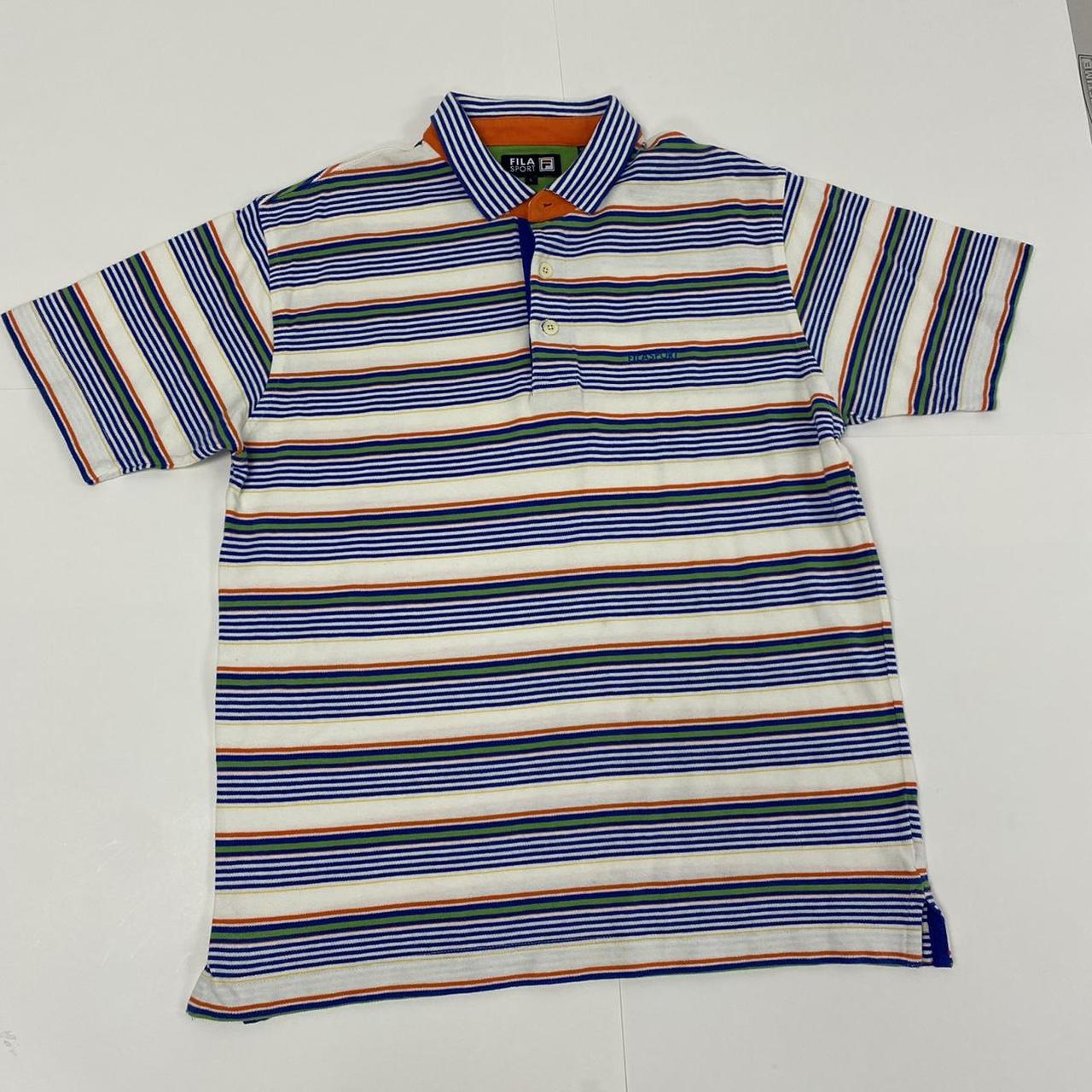 Fila Vintage Striped Polo Shirt