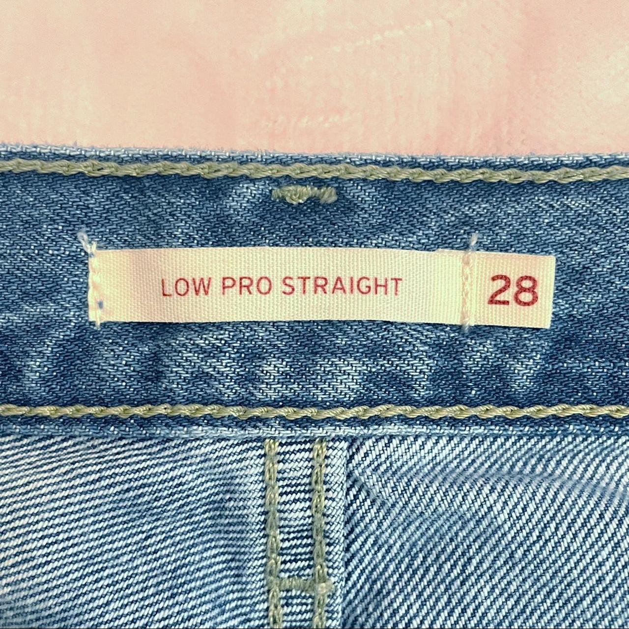 levi’s low pro straight low rise years with medium... - Depop