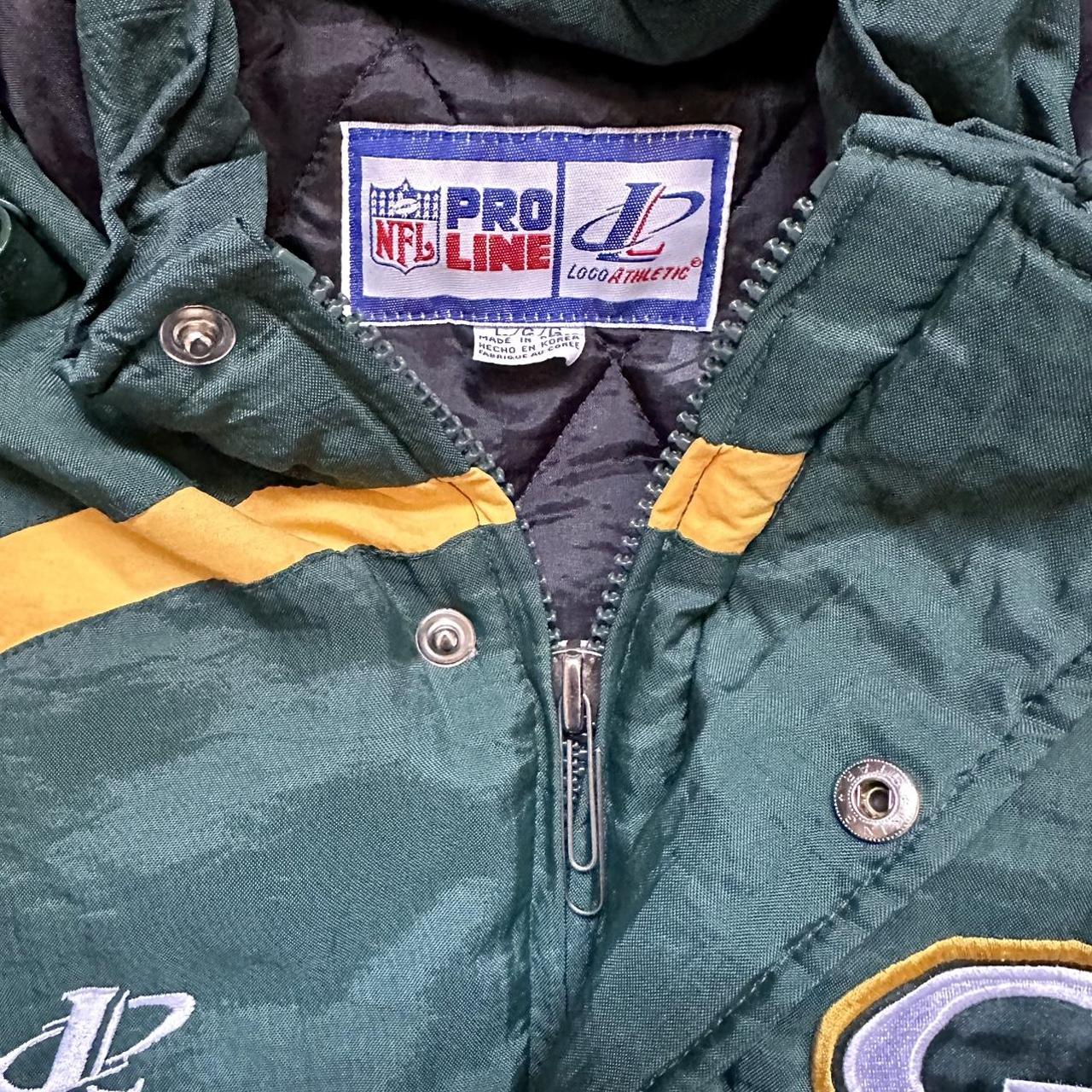 Vintage Green-bay Packers Winter Jacket, Men's - Depop