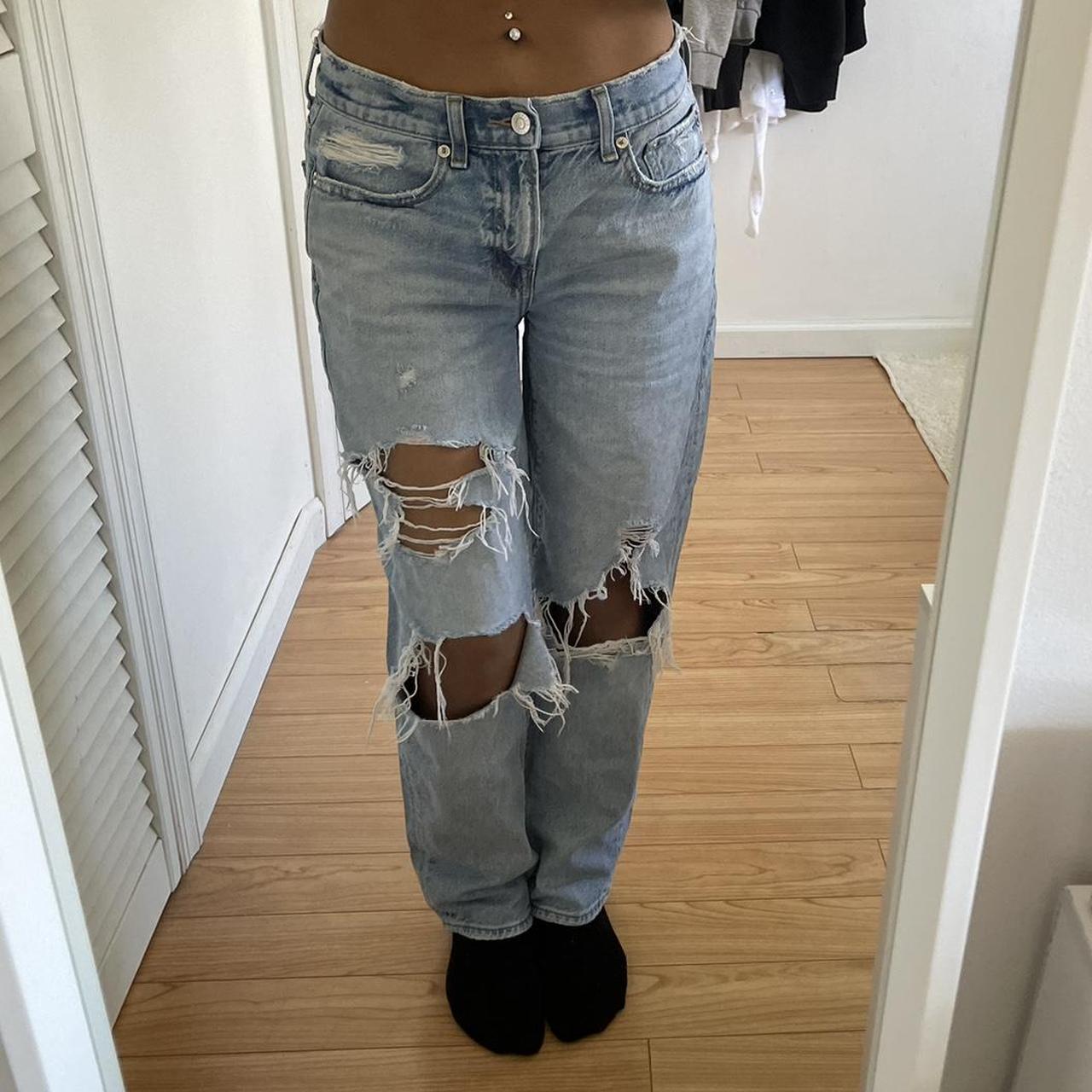 American Eagle straight leg jeans - 26 in waist/size... - Depop