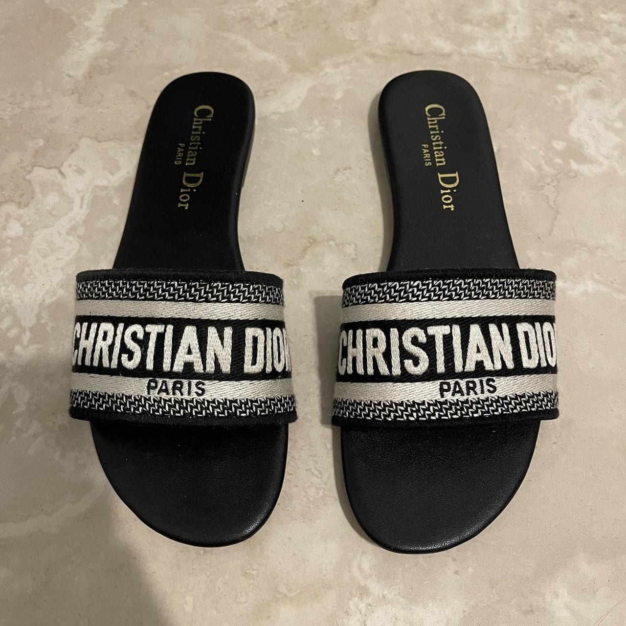 Christian Dior Dway slides Europe size 39 size 9... - Depop