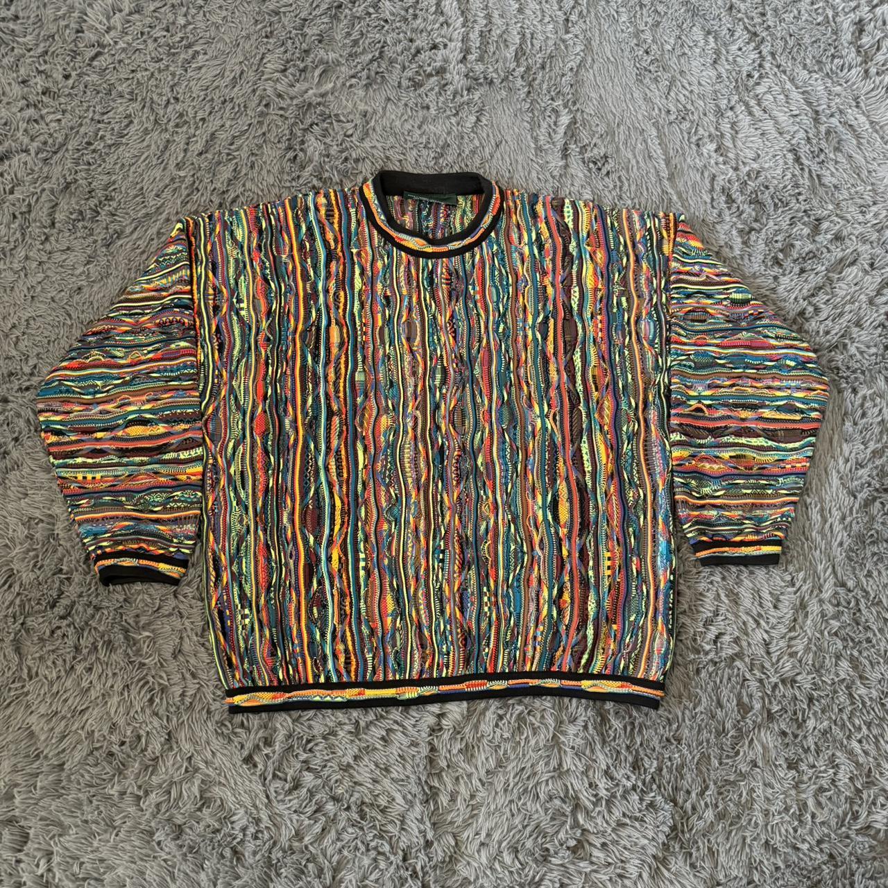 VTG Tundra Cardigan purchases Sweater Men Large Coogi Style 3D Canada Brown