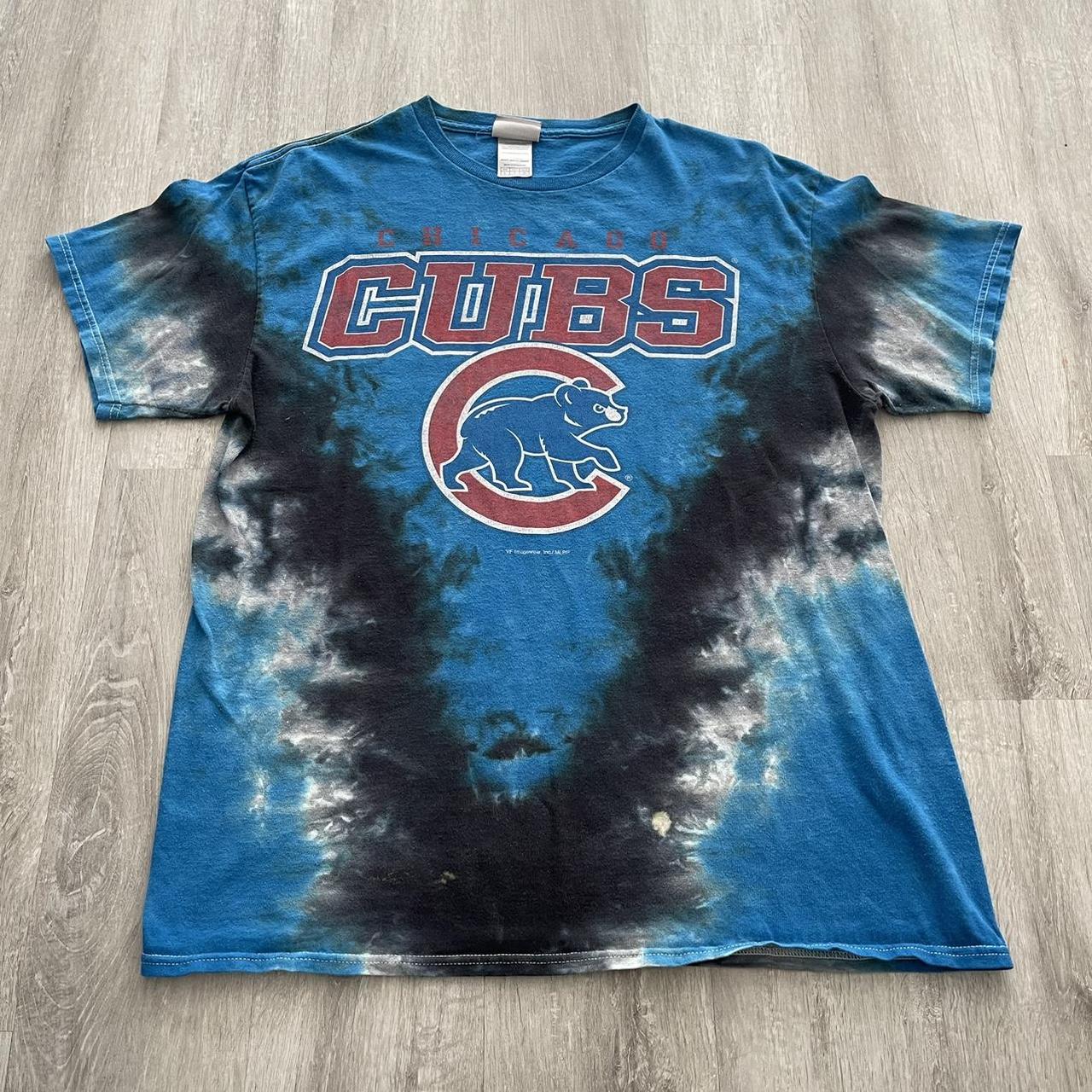 BrooklynThread Vintage T-Shirt | Chicago Cubs Baseball Tie Dye Pullover Shirt Streetwear 80's Blue | Size S