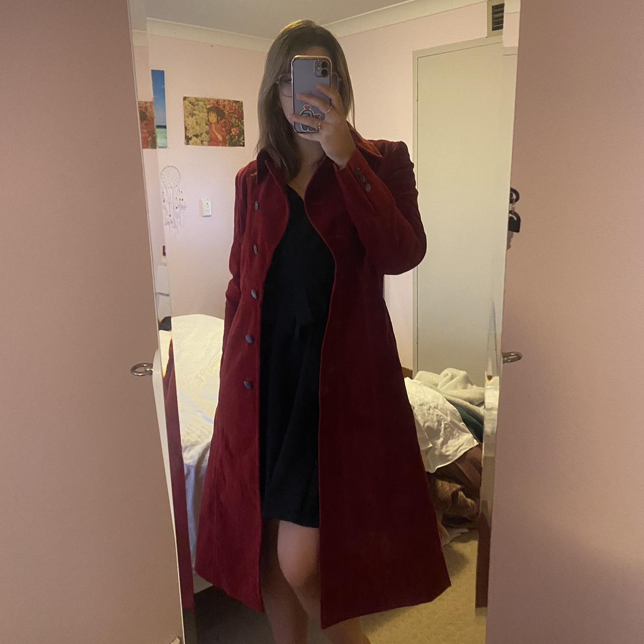 Karen Millen vintage long coat. It s in excellent. Depop