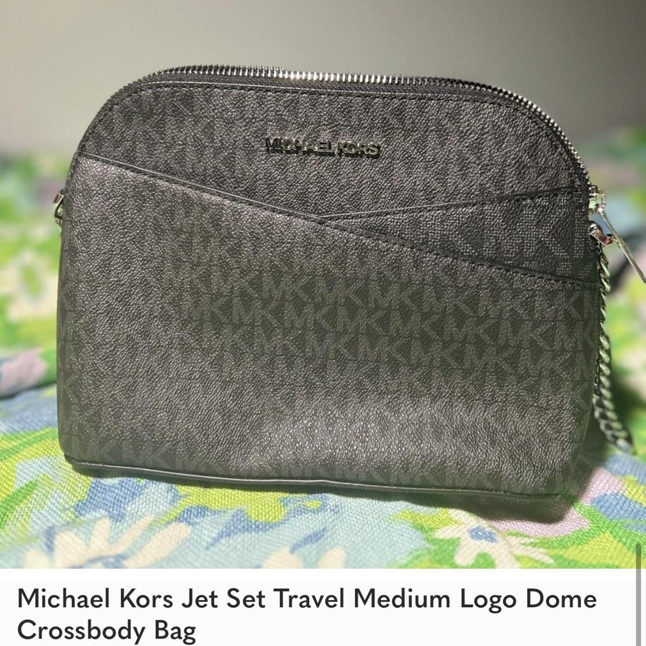 Michael Michael Kors Jet Set Travel Medium Logo Dome Crossbody Bag