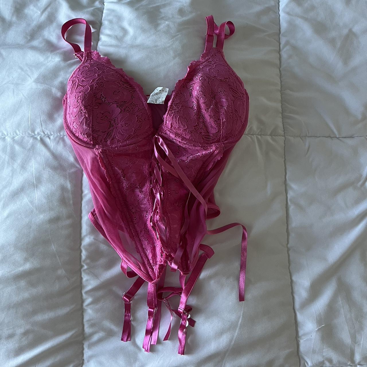hot pink victoria's secret bra body by victoria - Depop