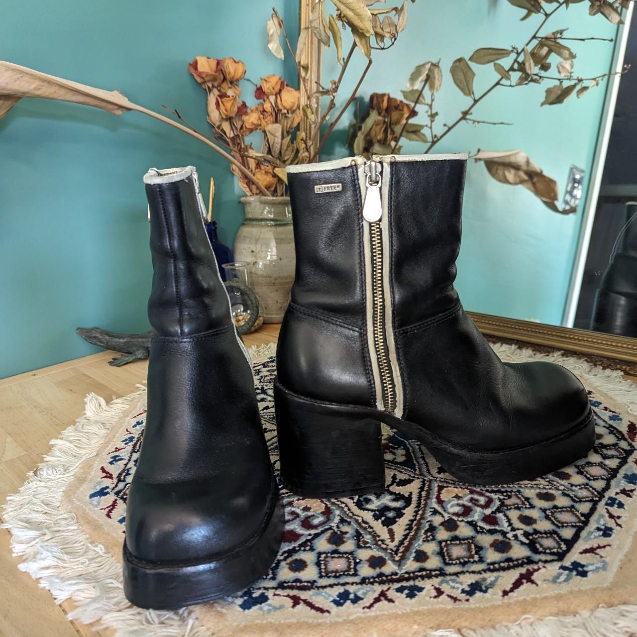 Frye on sale platform boots